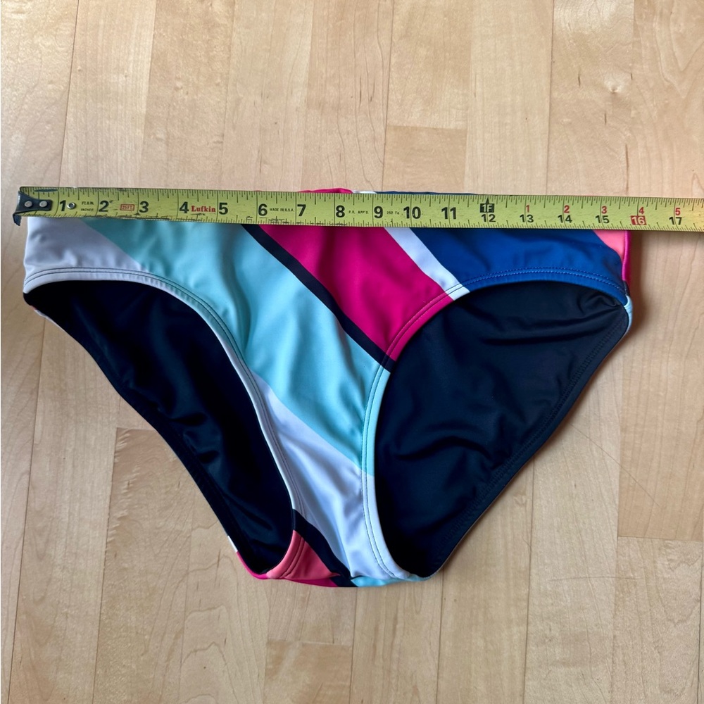 Avia Reversible Swim Bikini top and bottom black & stripes - Picture 10 of 15